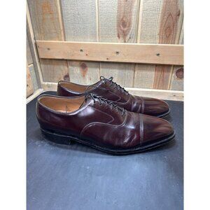 Johnston & Murphy Mens Brown Leather Oxford Dress Shoes Size 13 D/B